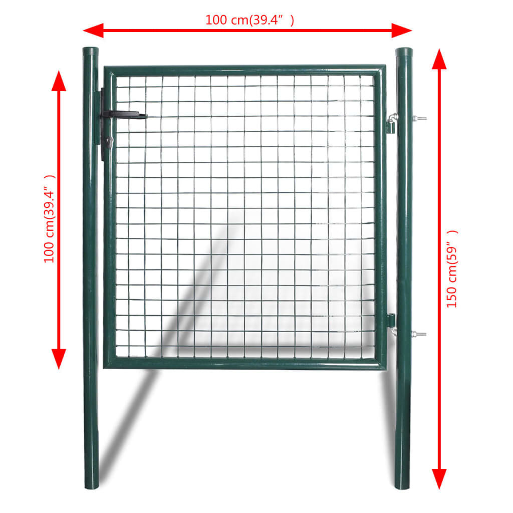 Single Door Fence Gate Powder-Coated Steel Price