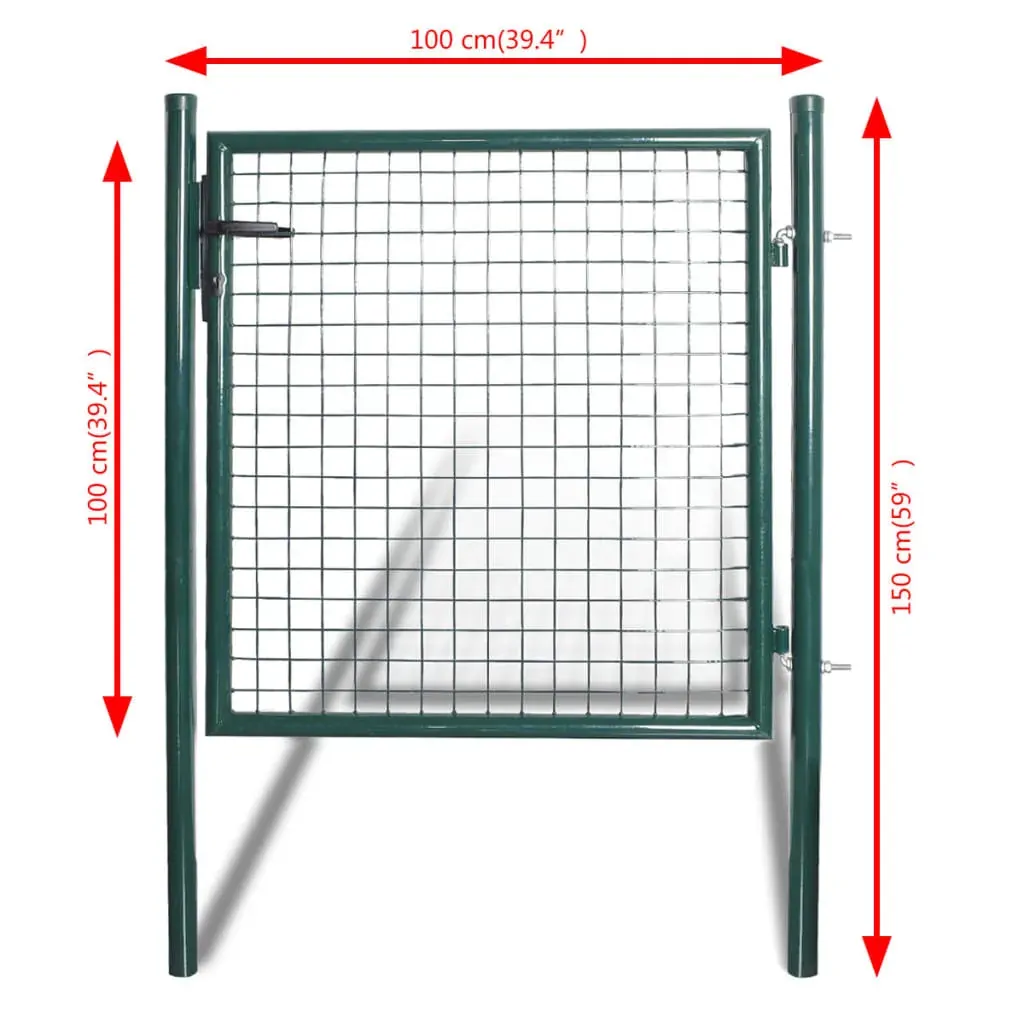 Single Door Fence Gate Powder-Coated Steel Price