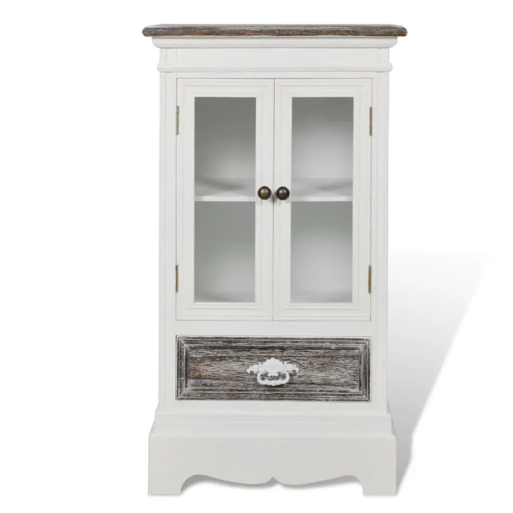 Cabinet 2 Doors 1 Drawer White Wood Price