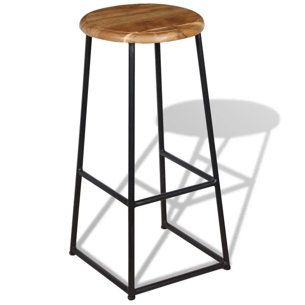 Bar Stools 2 pcs Solid Teak Wood Price