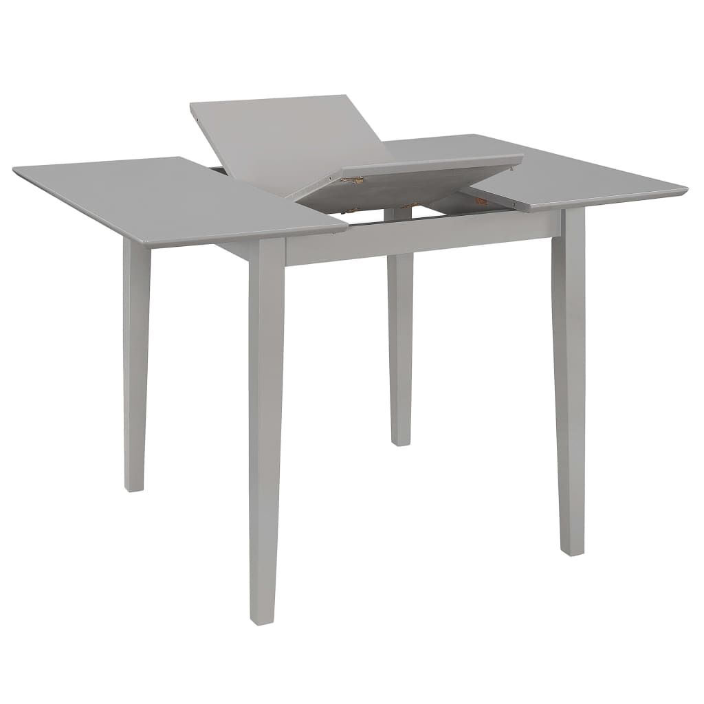 Extendable Dining Table Grey (80-120)x80x74 cm MDF Price