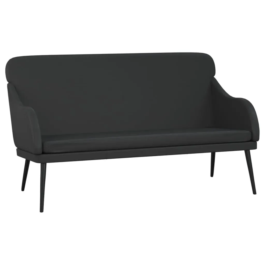 Bench Black 110x76x80 cm Faux Leather Price