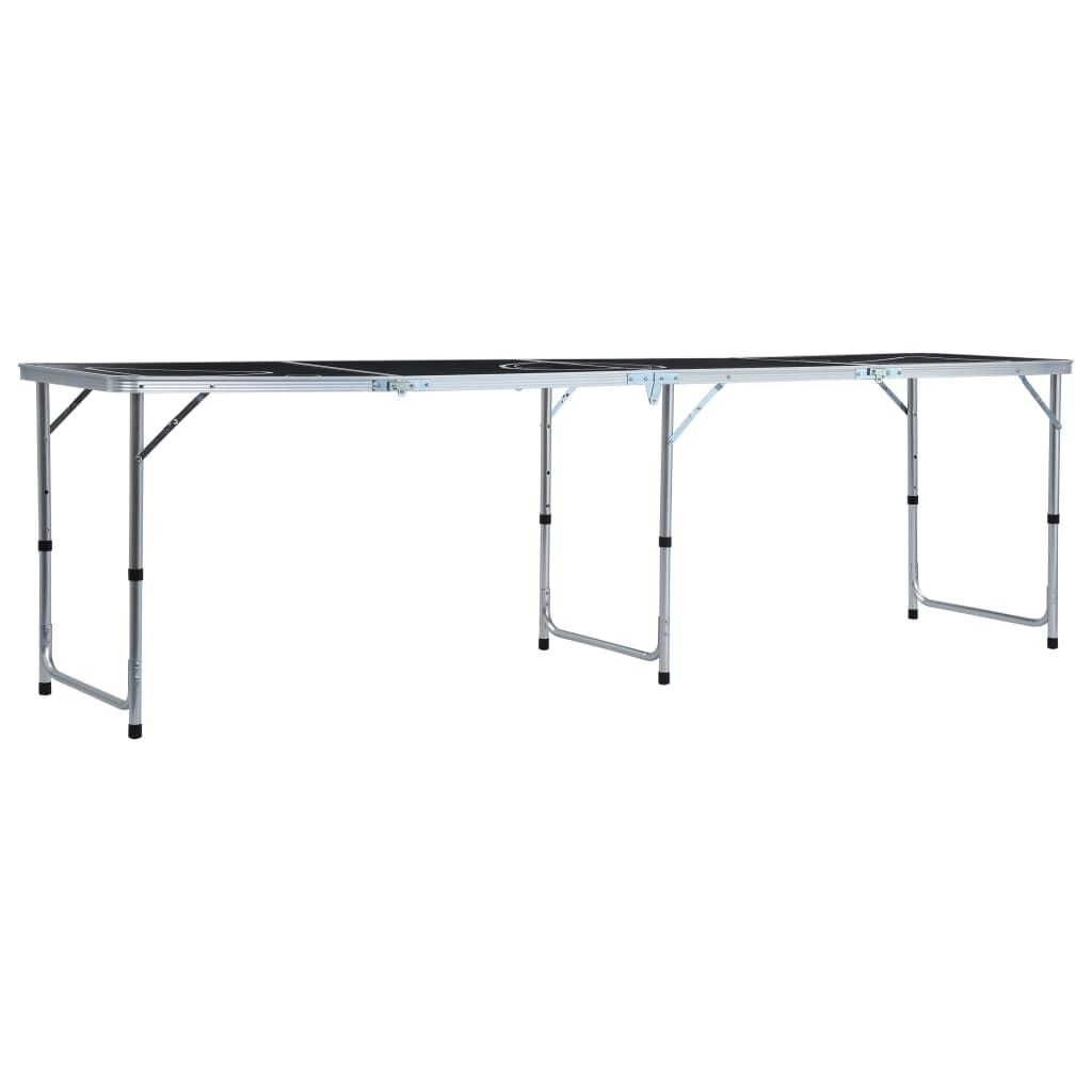 Folding Beer Pong Table 240 cm Black Price