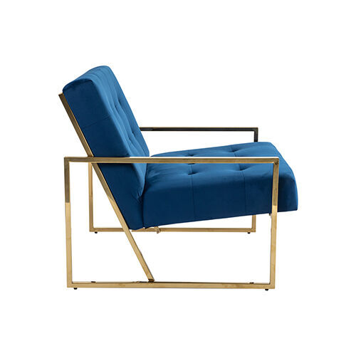 Arm Chair Blue Velvet Price