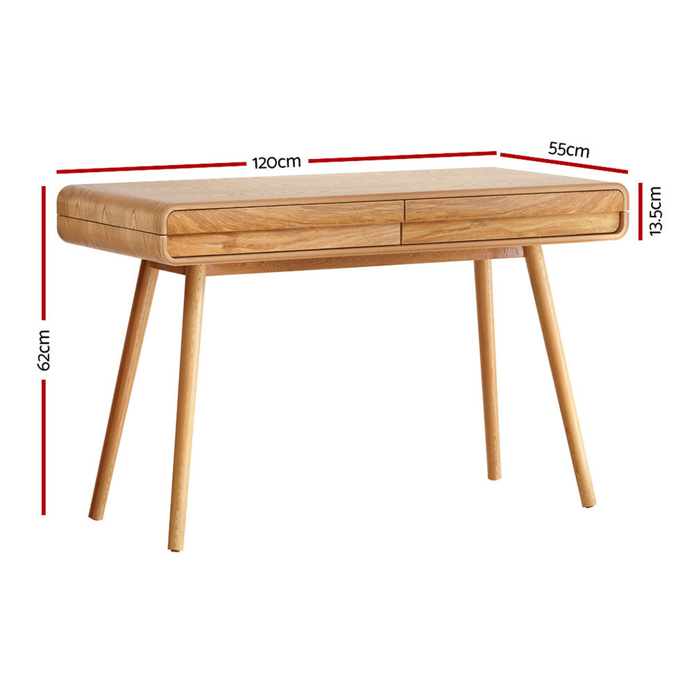 Computer Desk Drawer Natural Wood 100CM Price