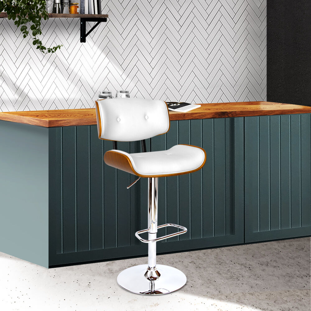 Wooden Gas Lift Bar Stool - Chrome Price