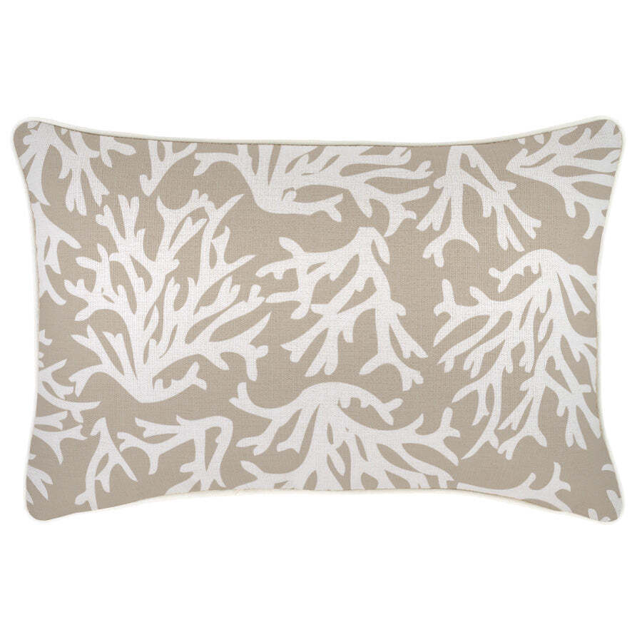 Cushion Cover-With Piping-Coastal Coral Beige Price