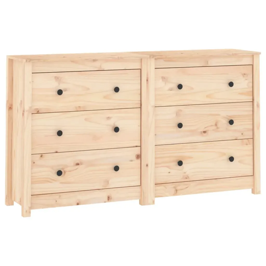 Sideboard 140x35x80 cm Solid Wood Pine Price