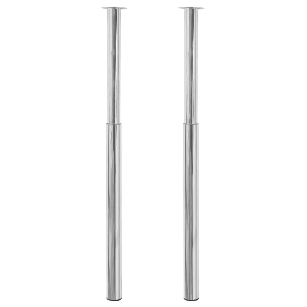Telescopic Table Legs Chrome 710 mm-1100 mm Price