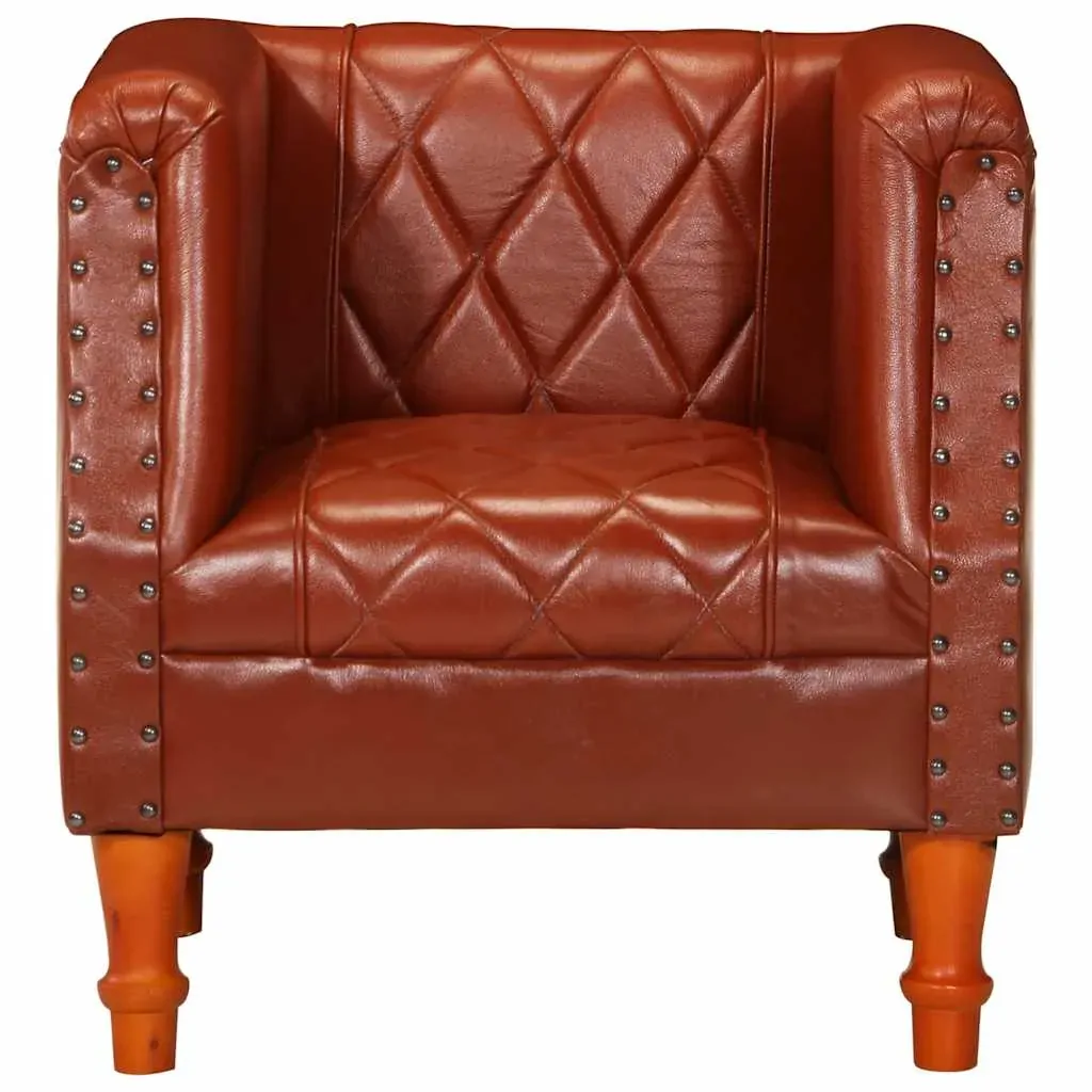 Tub Chair Real Goat Leather Price