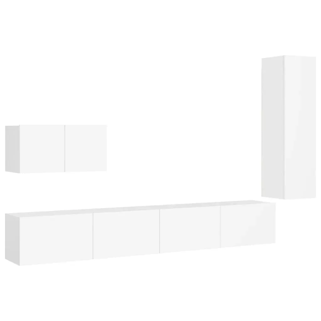 Culpeper 4 Piece TV Cabinet Set Engineered Wood Price