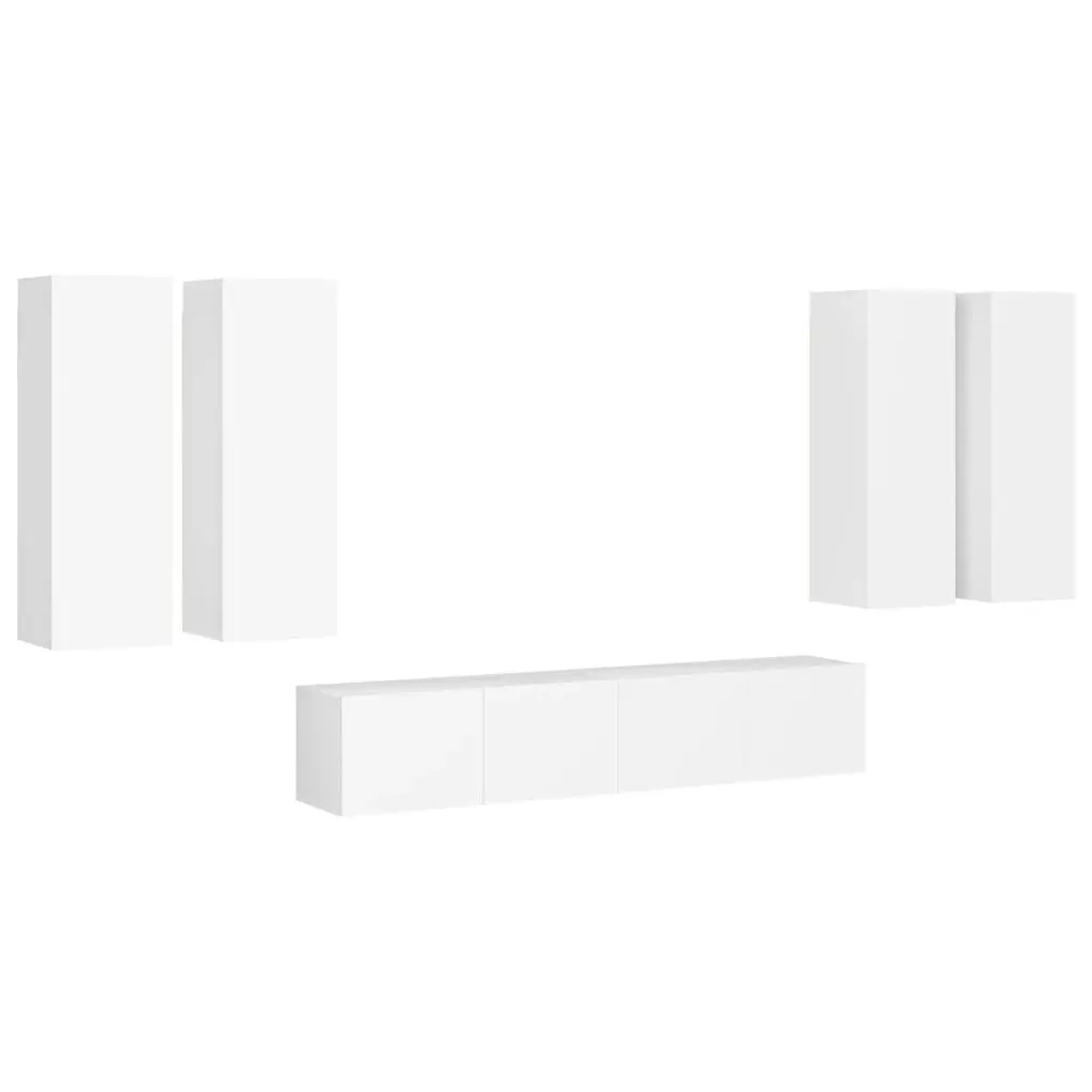Pagnell 6 Piece TV Cabinet Set Engineered Wood Price