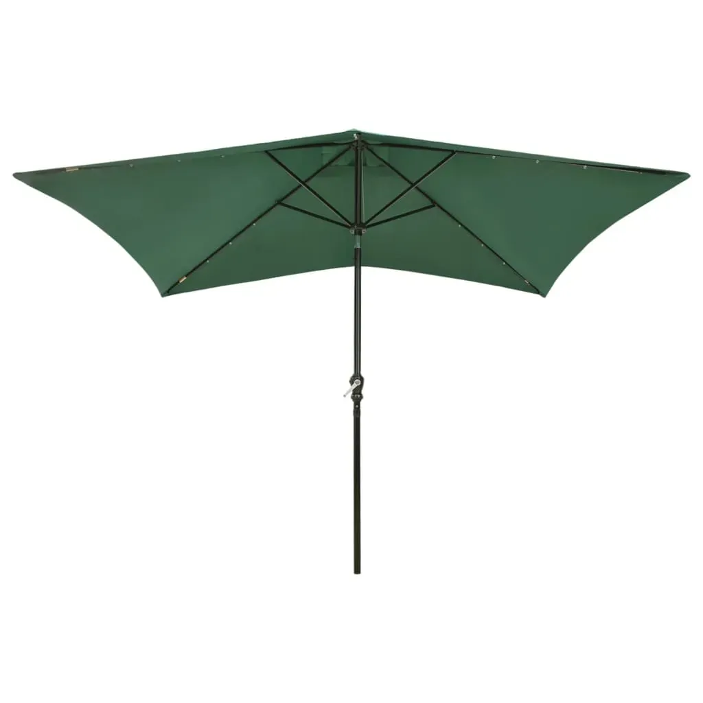 Parasol with LEDs and Steel Pole 2x3 m Price