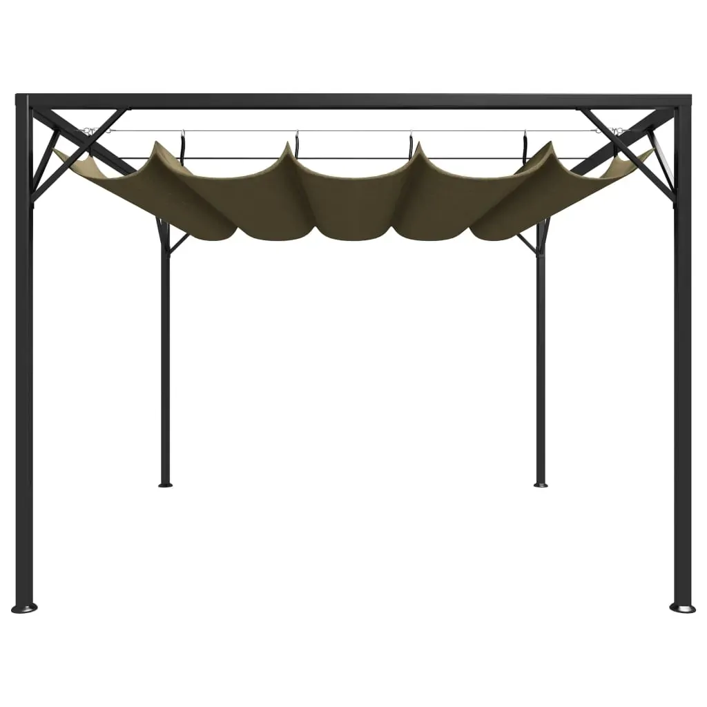 Garden Gazebo with Retractable Roof Canopy Price
