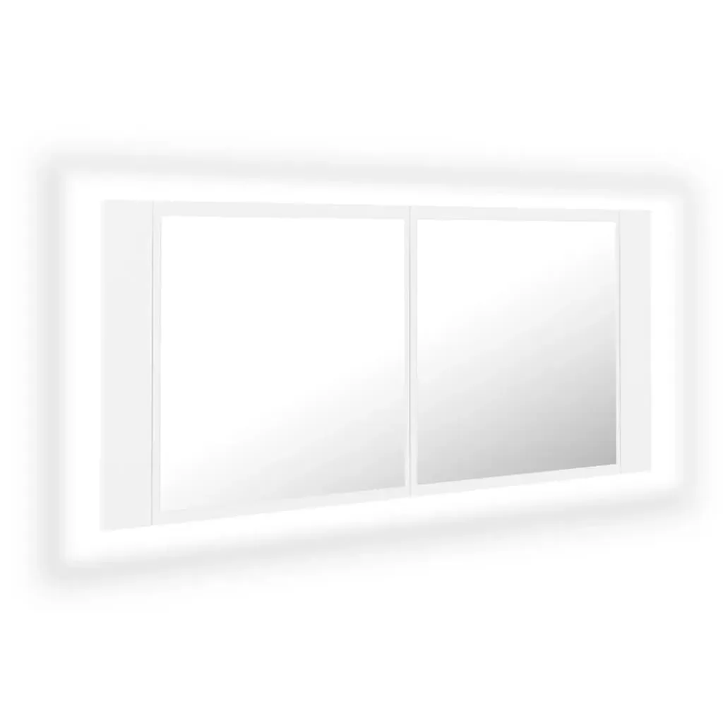 LED Bathroom Mirror Cabinet 100x12x45 cm Price