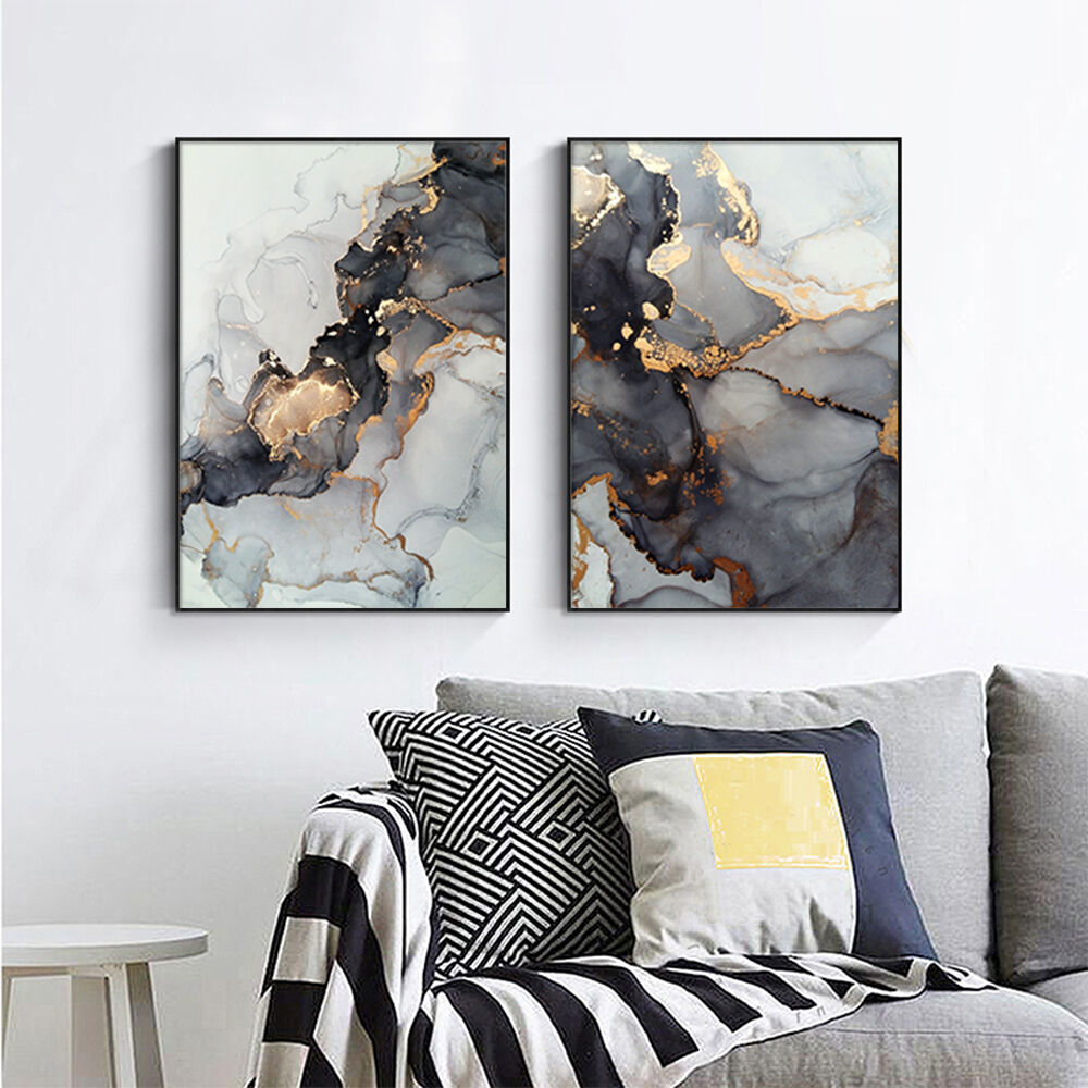 Black Splash 2 Sets Black Frame Canvas Wall Art Price