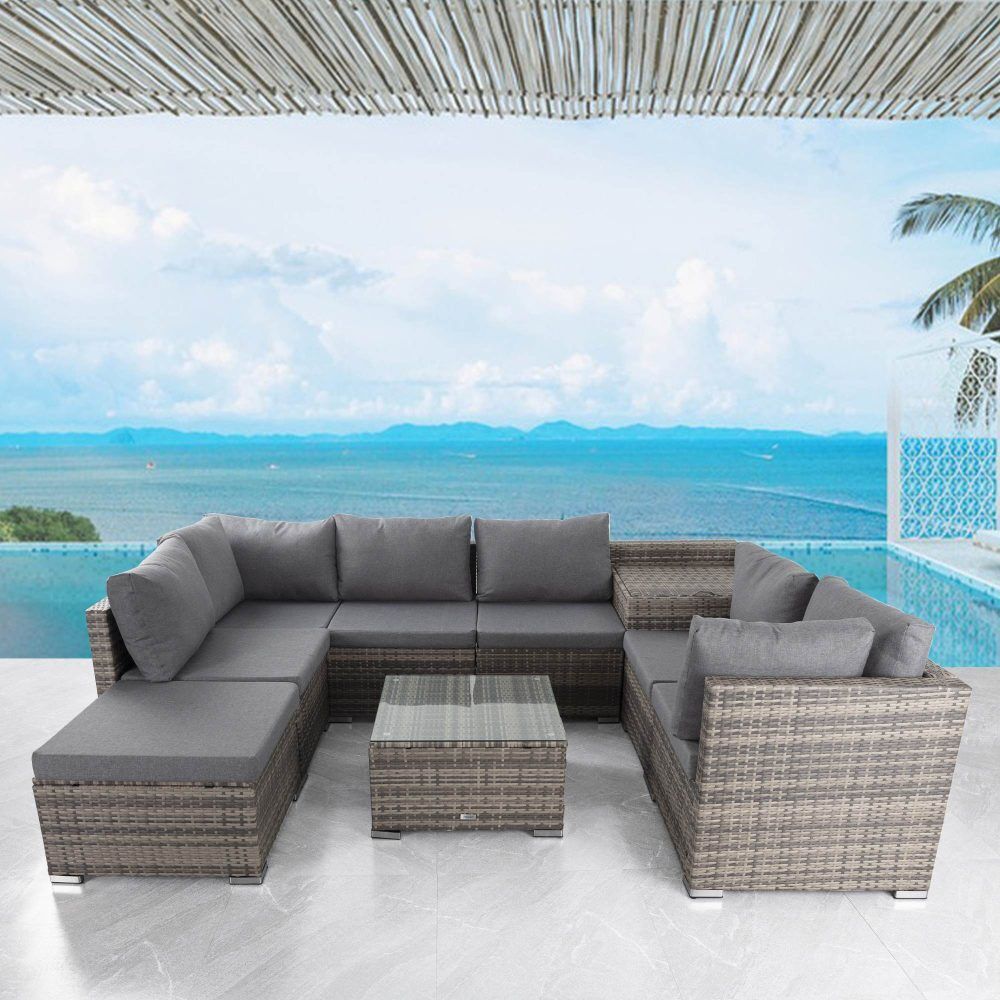 Large Modular Outdoor Ottoman Lounge Set Price