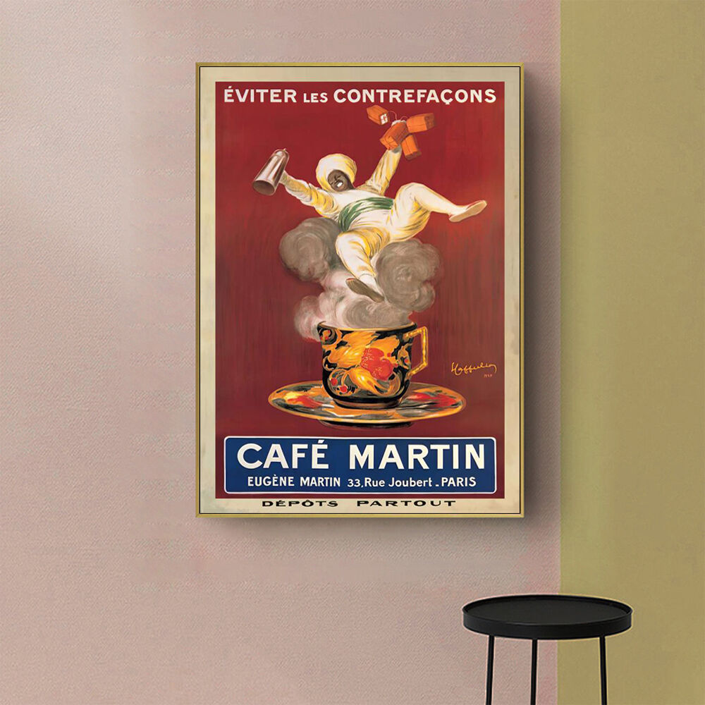 Cafe Martin Gold Frame Canvas Wall Art Price
