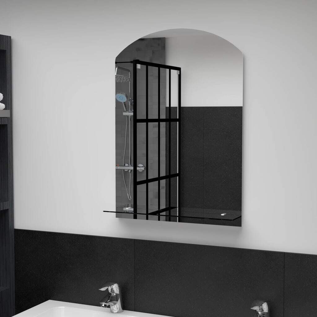 Wall Mirror with Shelf Tempered Glass Price