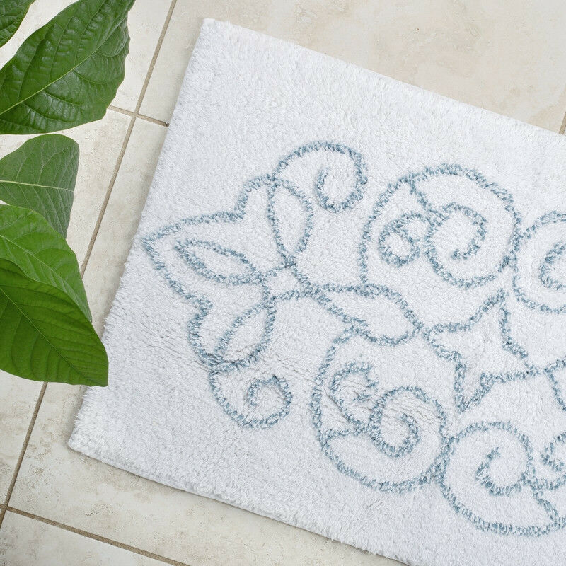 Cotton Medallion Tufted Non Slip Jacquard Bath mat Price