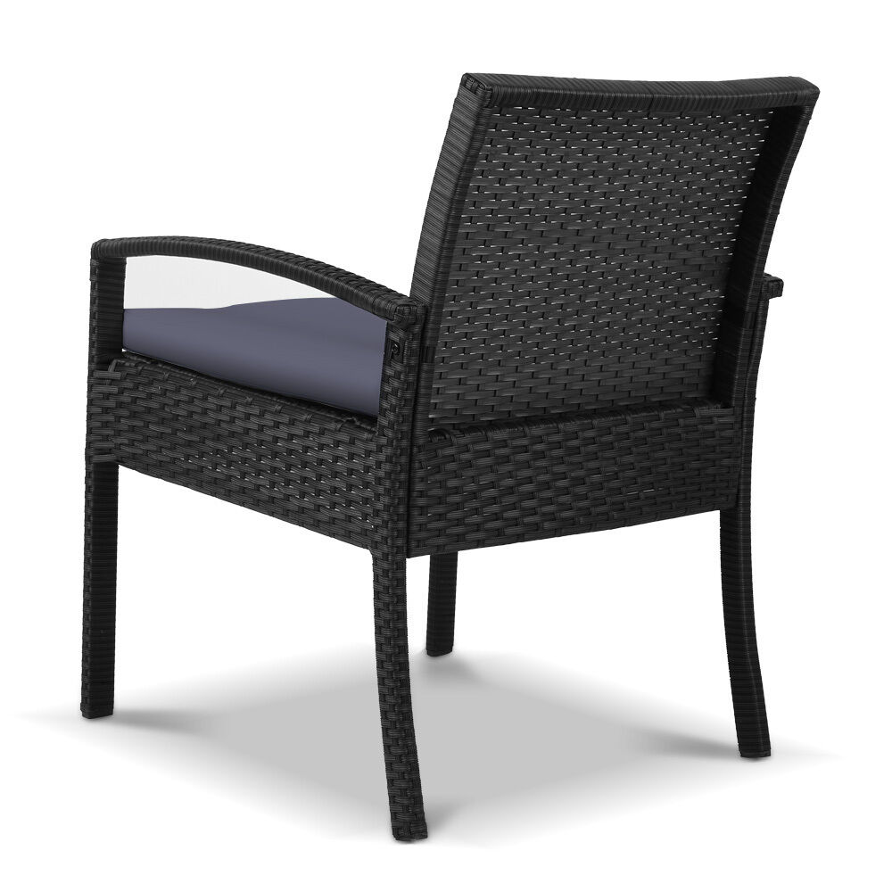 Outdoor Furniture Bistro Wicker Chair Black Price