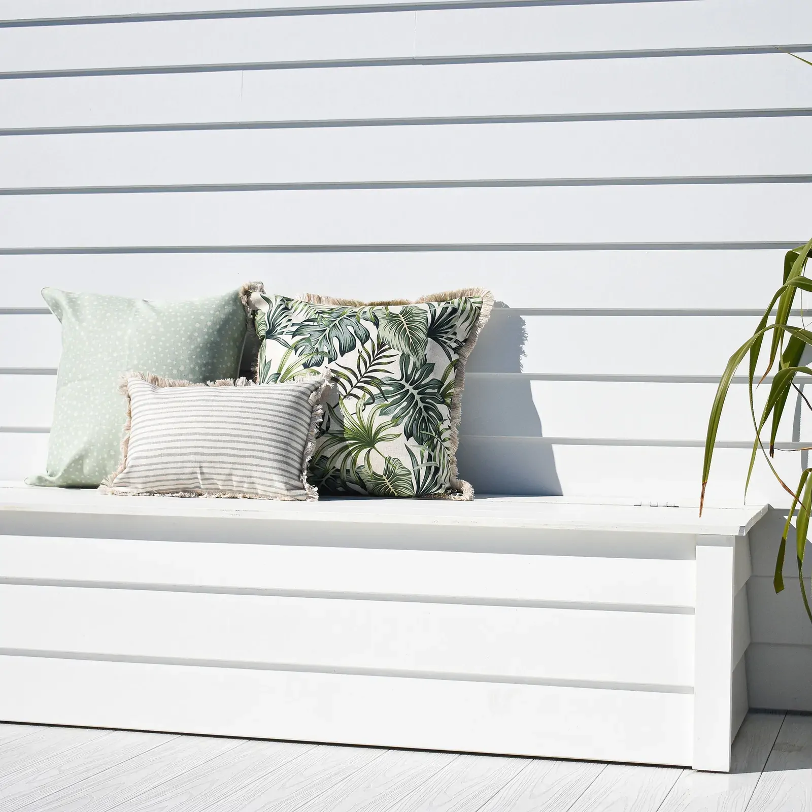 Cushion Cover-Coastal Fringe-Paint Stripes Smoke Price