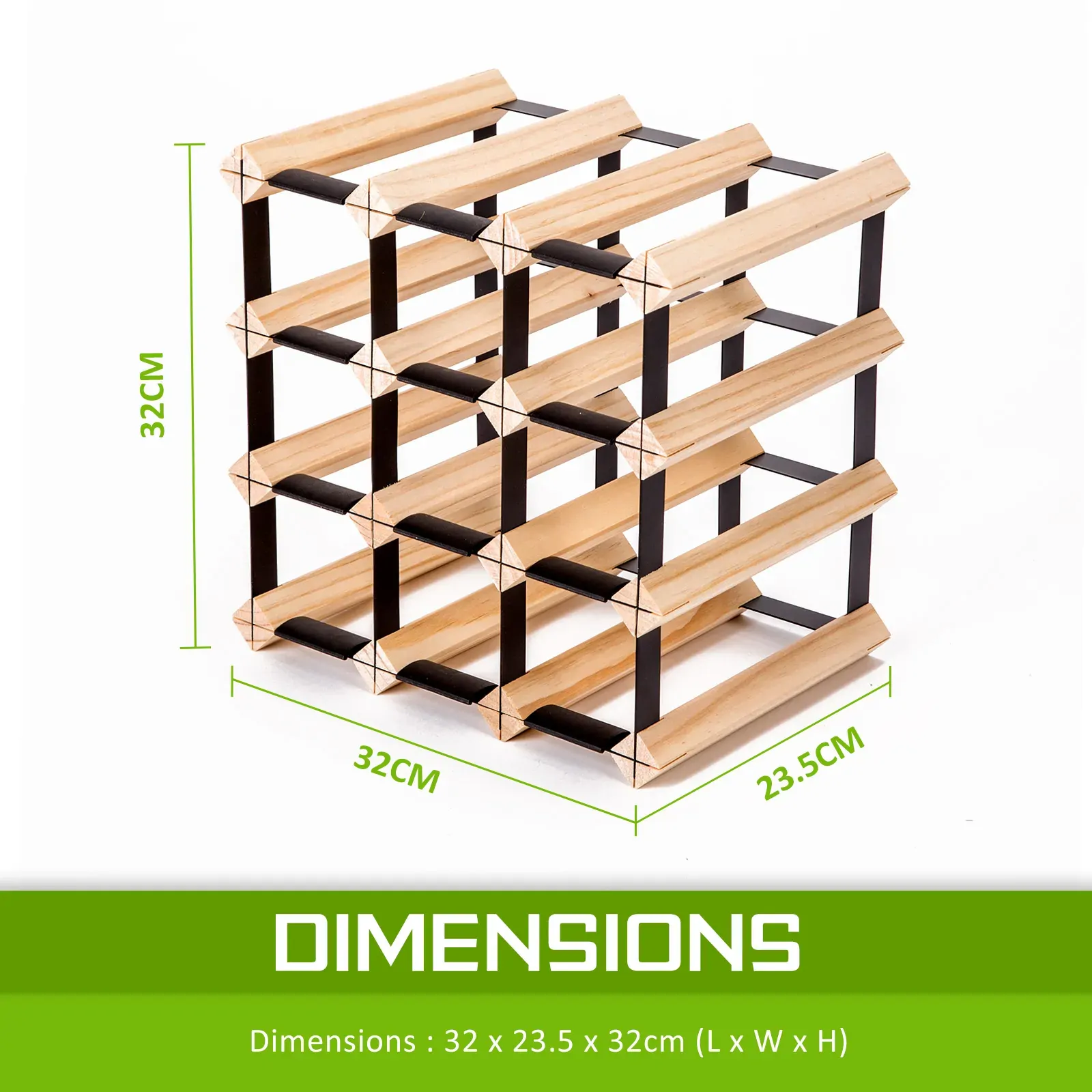 La Bella Timber Wine Rack Storage Cellar Organiser Price