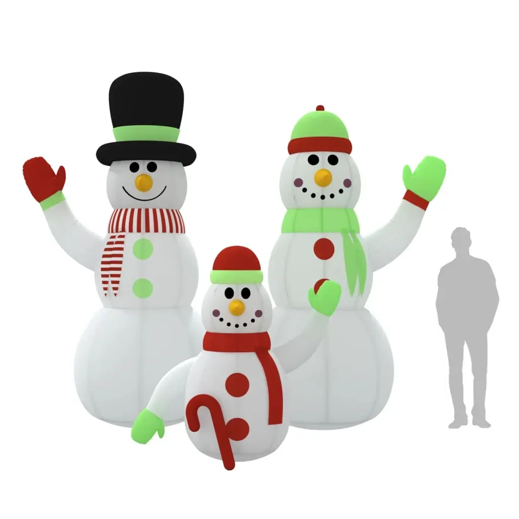 Inflatable Snowman Family with LEDs Price