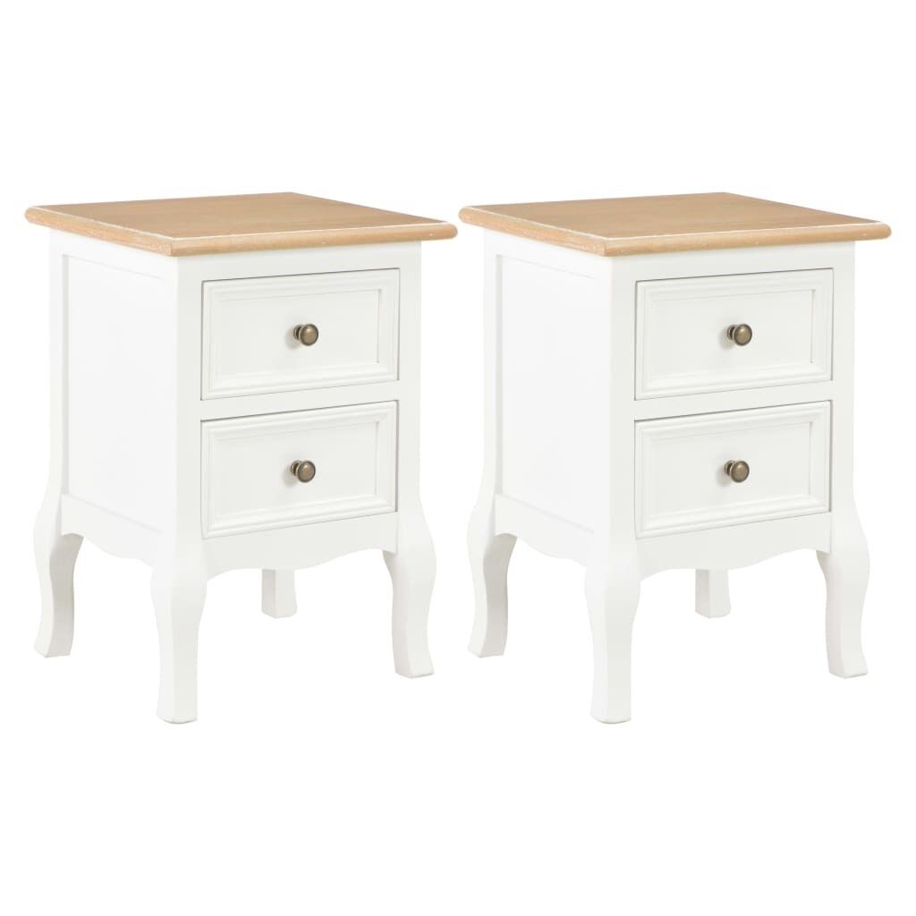 Dubuque Bedside Cabinet 2 pcs 35x30x49 cm MDF Price