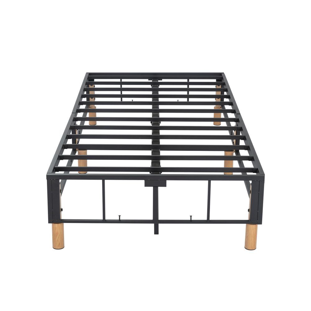 Metal Bed Frame Mattress Foundation Blue – Double Price