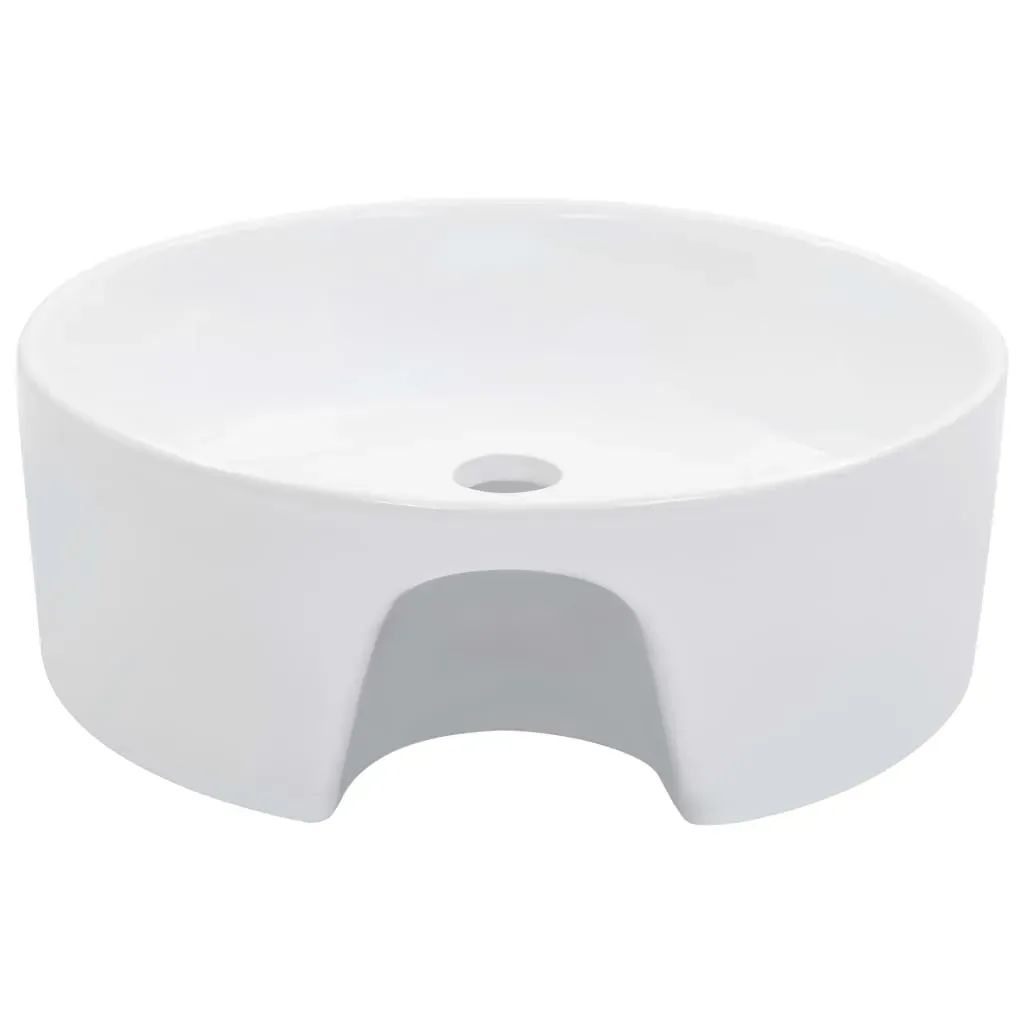 Wash Basin with Overflow 36x13 cm Ceramic White Price
