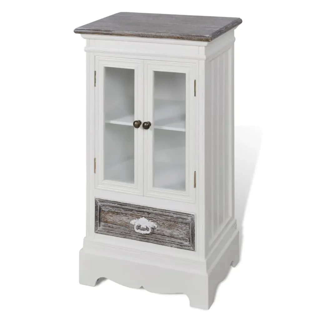 Cabinet 2 Doors 1 Drawer White Wood Price