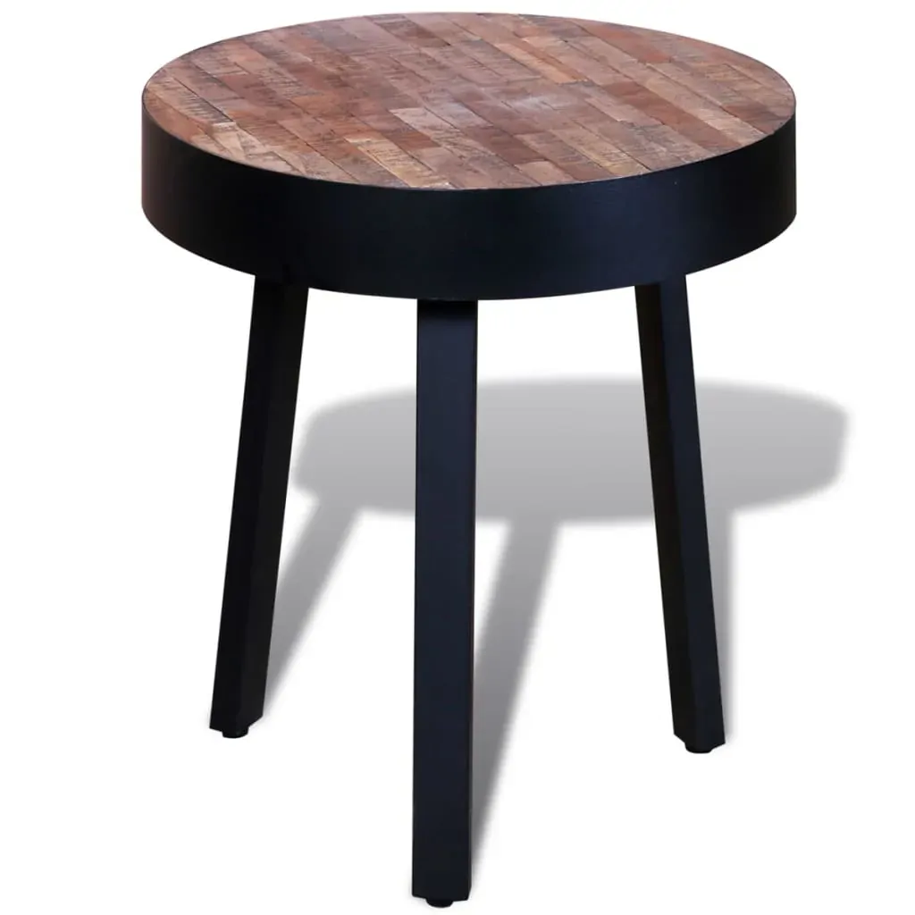 End Table Round Reclaimed Teak Wood Price