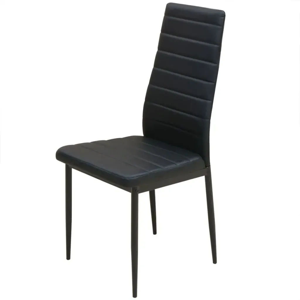 Five Piece Dining Table and Chair Set Black Price