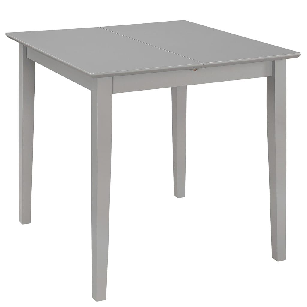 Extendable Dining Table Grey (80-120)x80x74 cm MDF Price