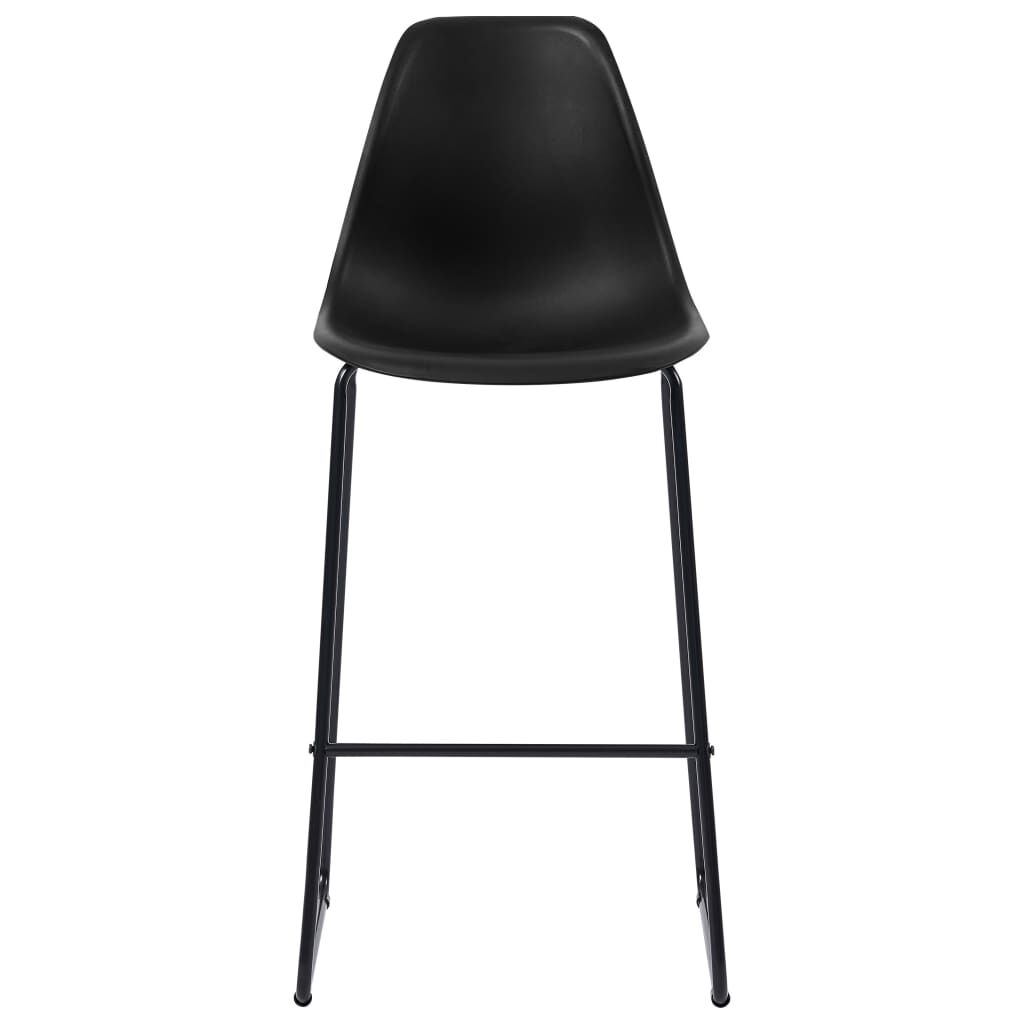 Bar Chairs 4 pcs Black Plastic Price