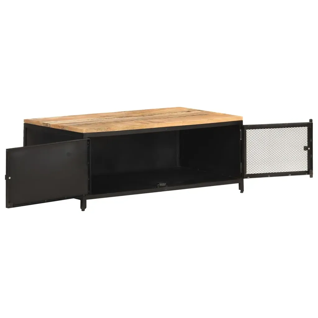 Coffee Table 90x50x37 cm Solid Rough Mango Wood Price