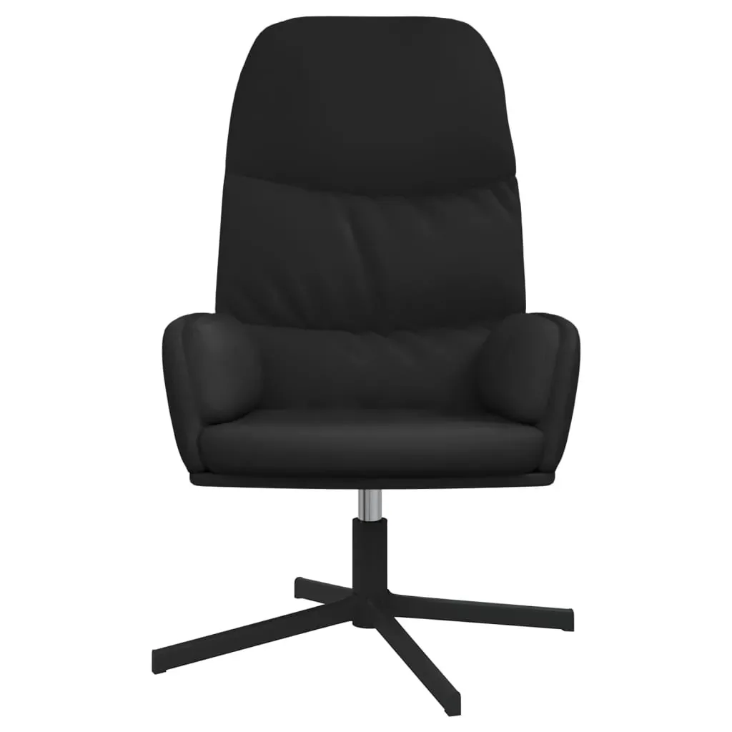 Relaxing Chair Black Faux Leather Price