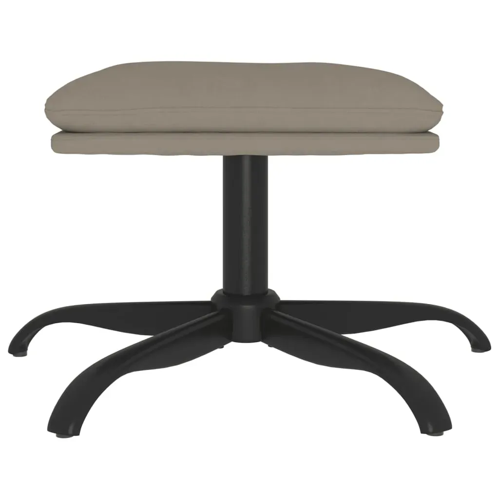 Footstool Light Grey 60x60x36 cm Velvet Price