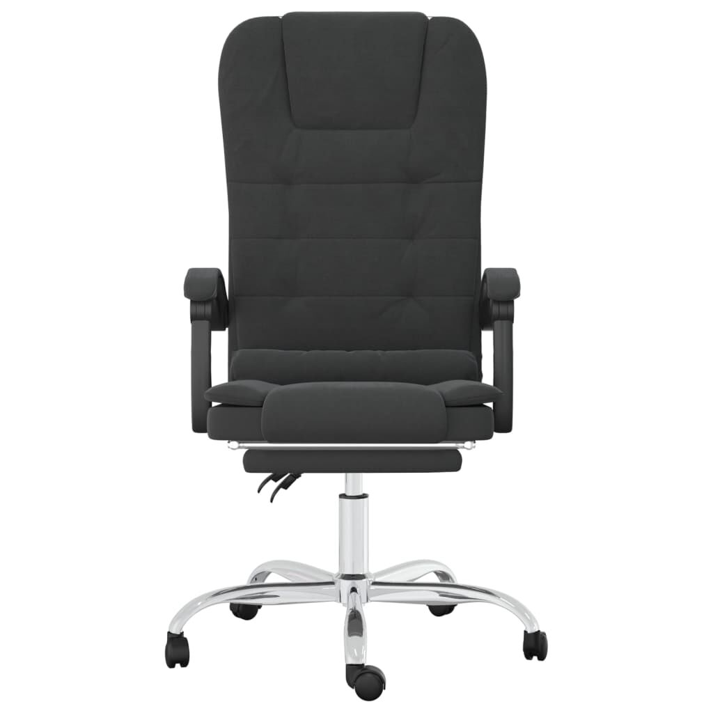 Massage Reclining Office Chair Black Faux Leather Price