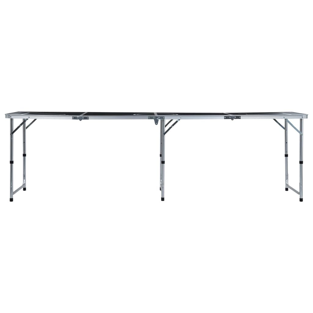 Folding Beer Pong Table 240 cm Black Price