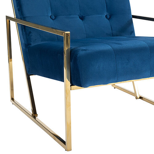 Arm Chair Blue Velvet Price