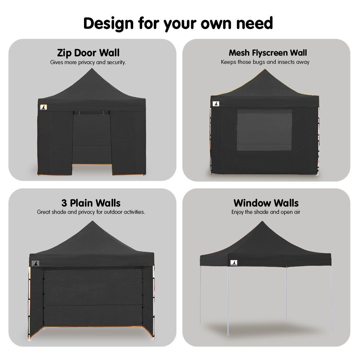Gazebo Tent Marquee 3x3 PopUp Outdoor Wallaroo Price