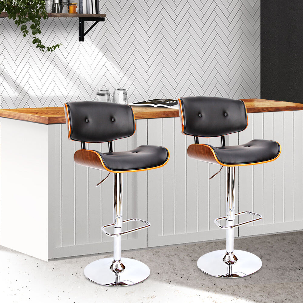 Wooden Gas Lift Bar Stool - Chrome Price