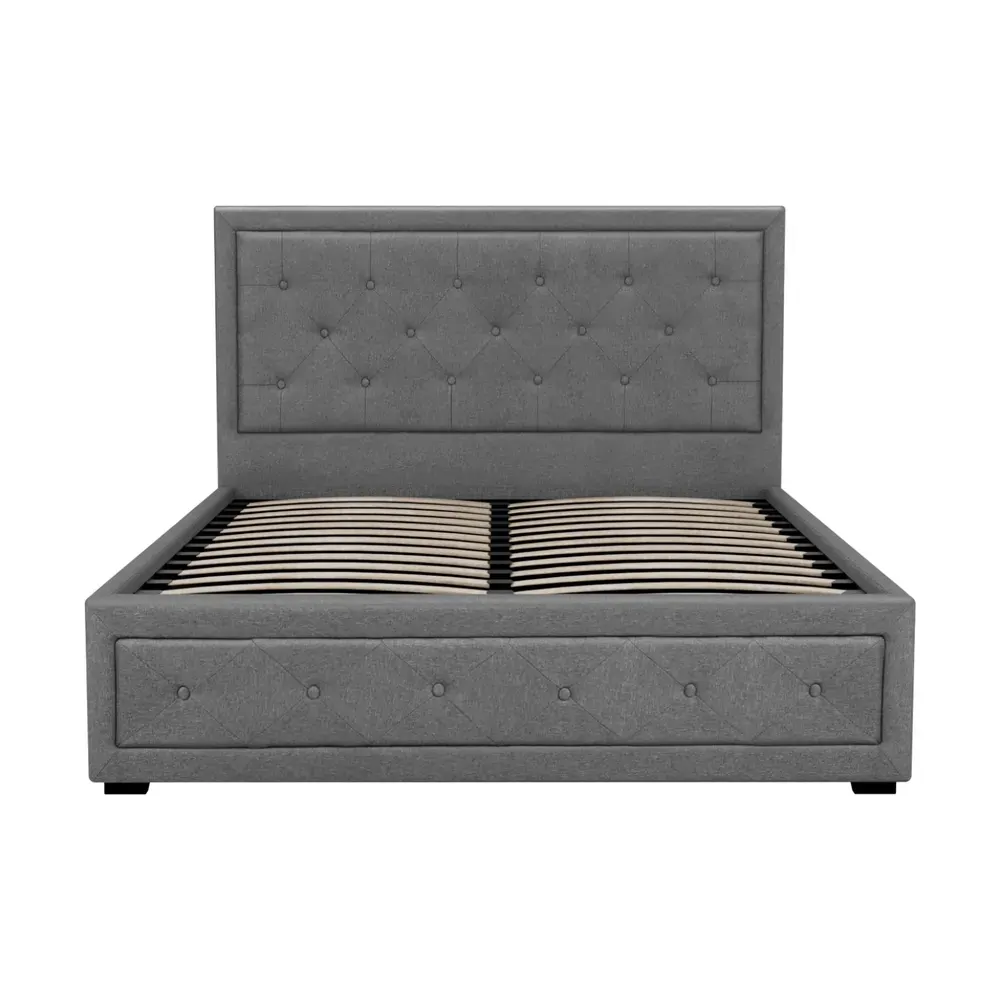 Antonio Bed Frame Fabric Gas Lift Storage Price