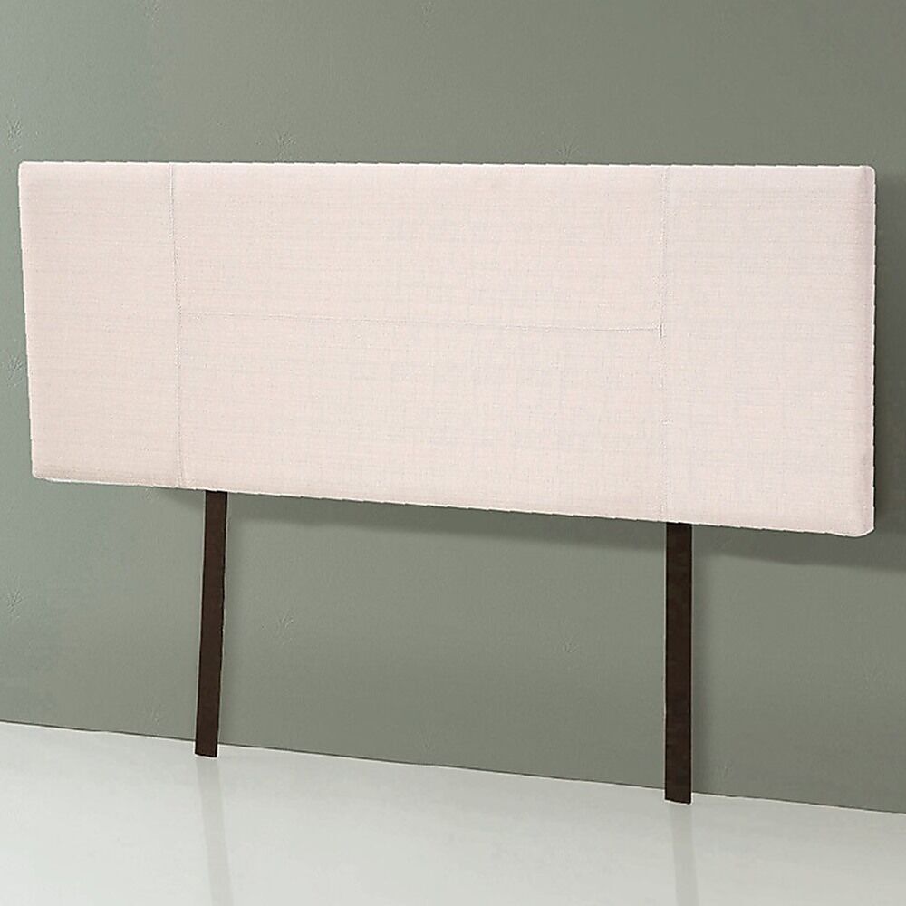 Linen Fabric King Bed Headboard Bedhead - Grey Price