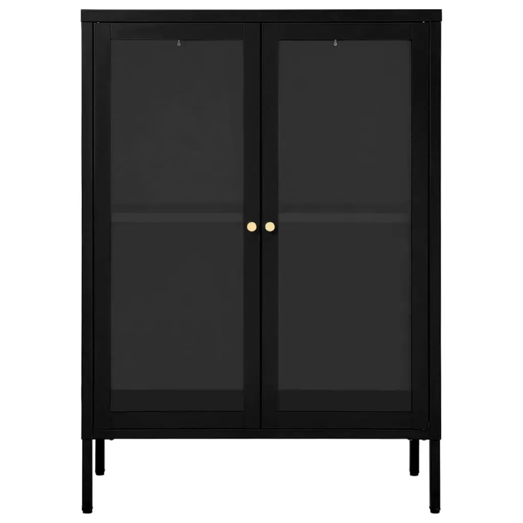 Sideboard 75x35x105 cm Steel and Glass Price