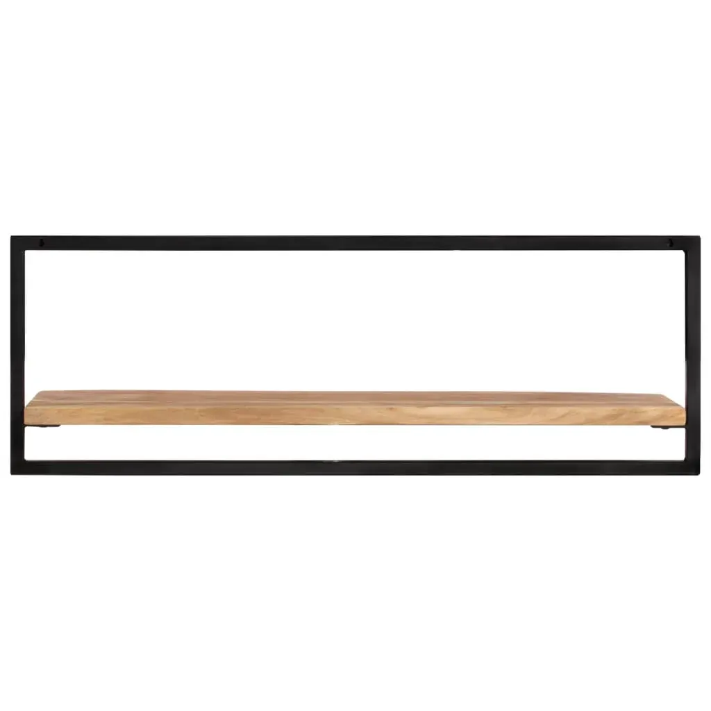 Wall Shelves 2 pcs Solid Wood Acacia and Steel Price