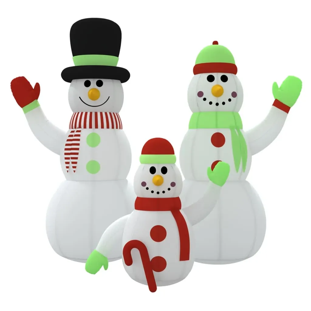 Inflatable Snowman Family with LEDs Price