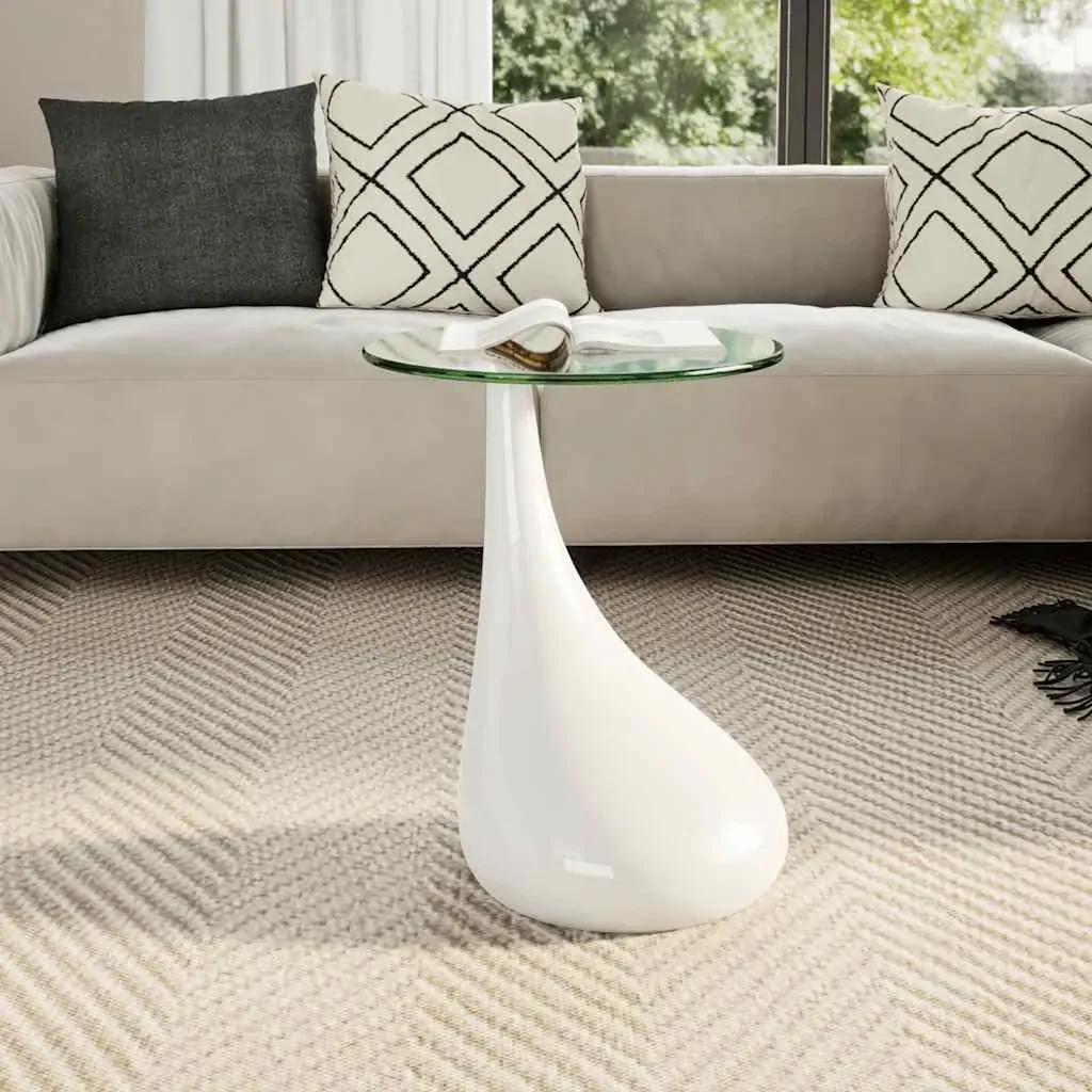Coffee Table with Round Glass Top Price